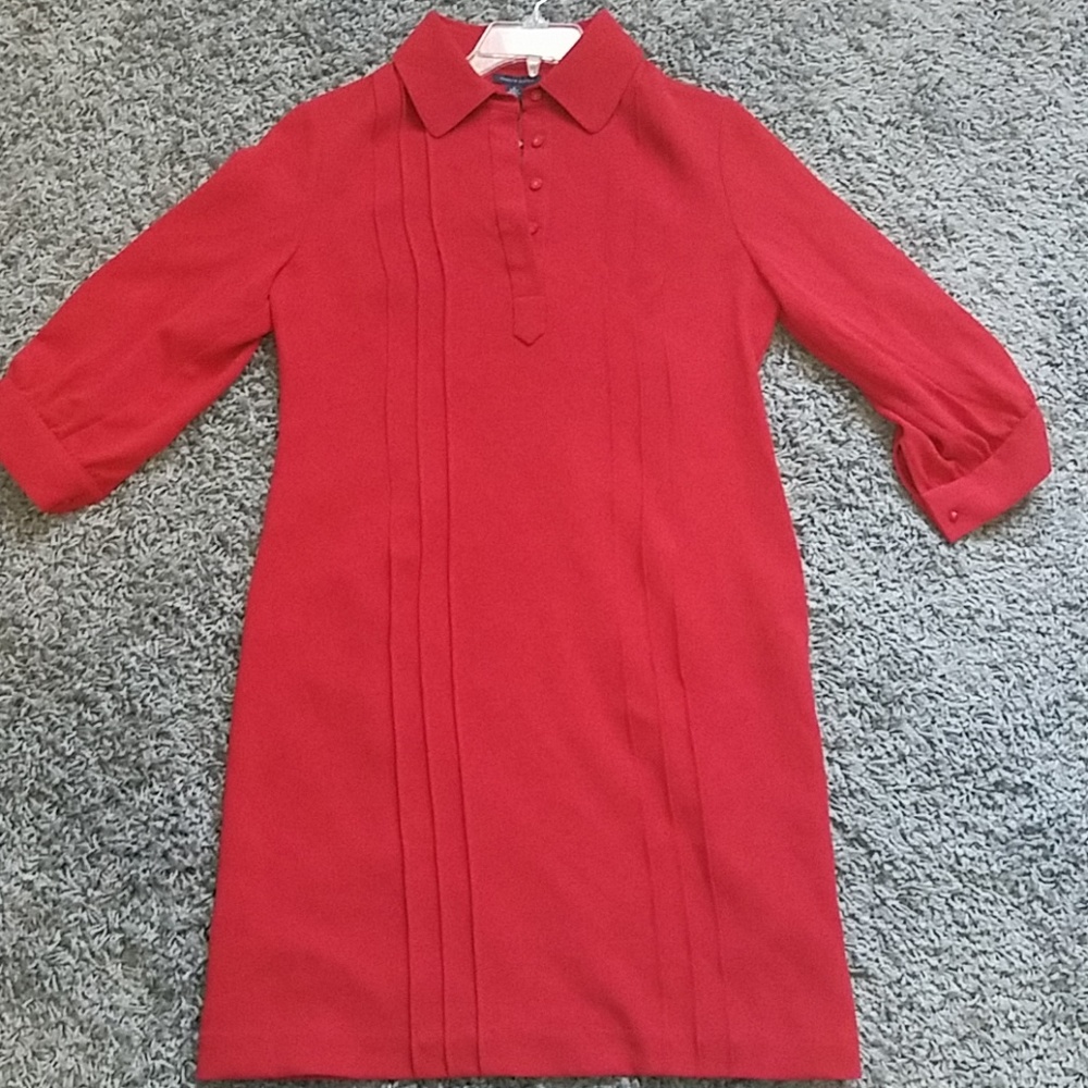 NWT Tommy Hilfiger Collared Red Dress size 12